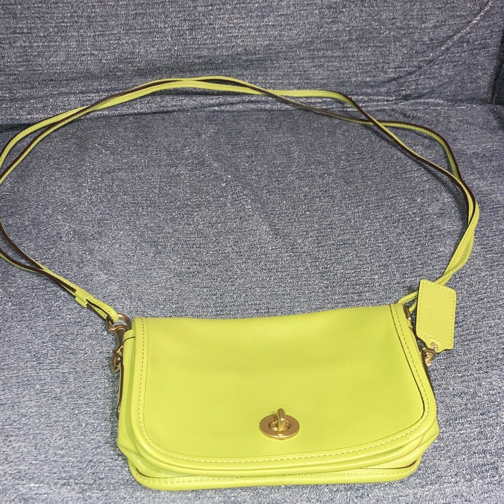 Coach limited edition Lime Green Crossbody Bag